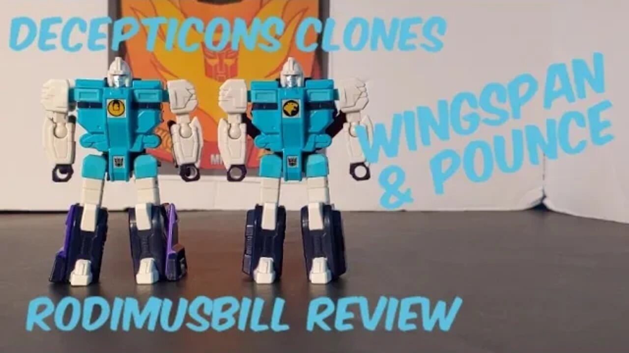 Earthrise WINGSPAN & POUNCE Decepticon Clones 2-Pack Cybertronian Villians Transformers WFC Review