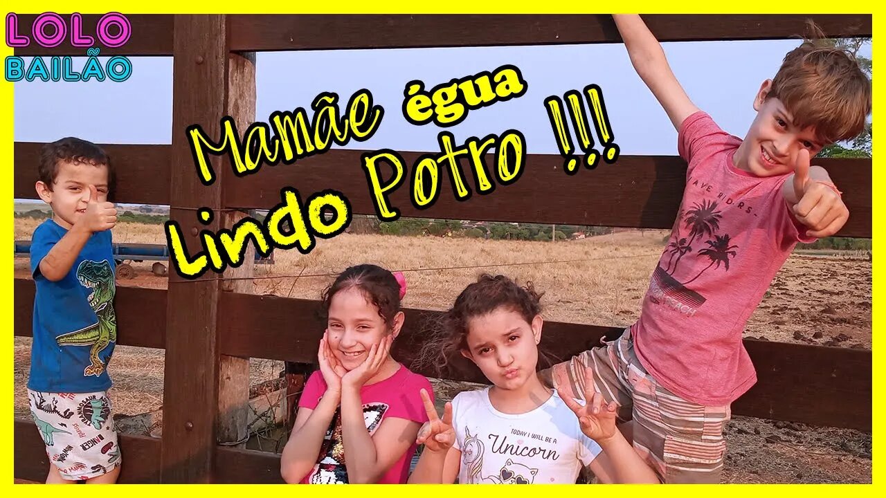 AVENTURA NA FAZENDA !!! CONHECEMOS A ÉGUA DA FAZENDA E SEU LINDO POTRO !!!