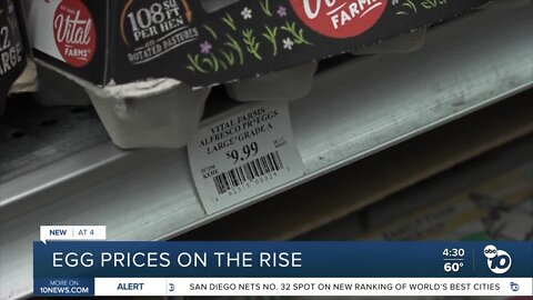 Egg shortages, prices rising because of bird flu