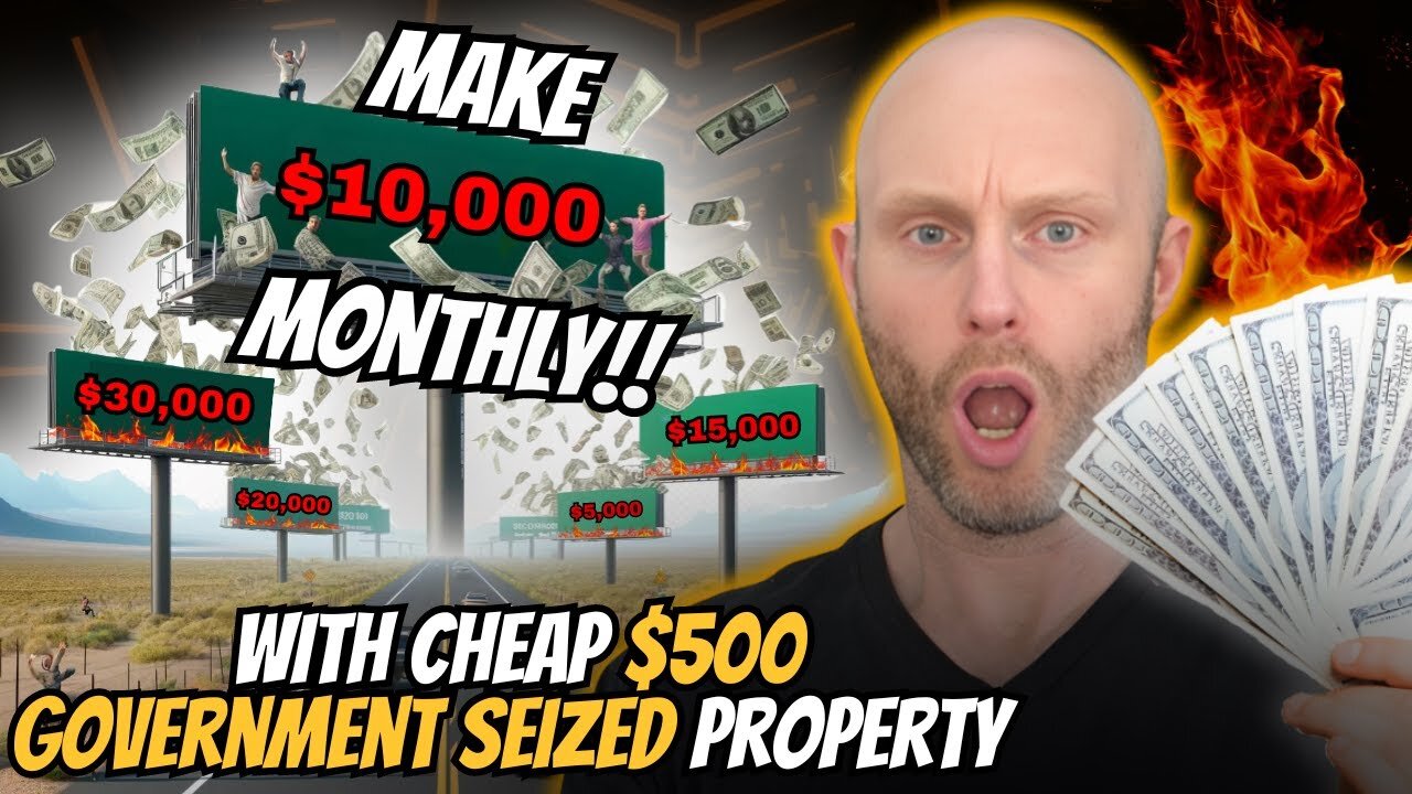 Make 10k Month With Cheap $500 Government Seized Property!