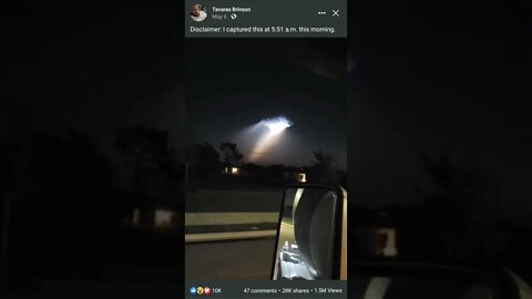 This gentleman seen this in the sky. Have you thinking 🤔