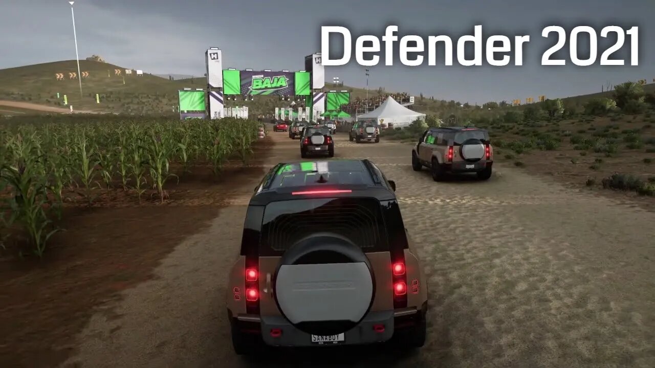 Defender 2021 near miss but good race Forza Horizon 5 🧠💗