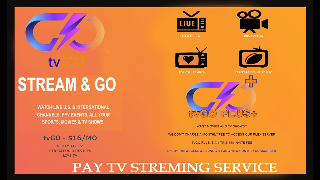 TV Go - Live IPTV - TV Streaming Service