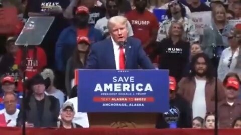 TRUMP SPEAKING ABOUT THE INVESTIGATIONS HE HAD TO ENDURE DURING HIS RALLY IN ANCHORAGE ALASKA: BS!