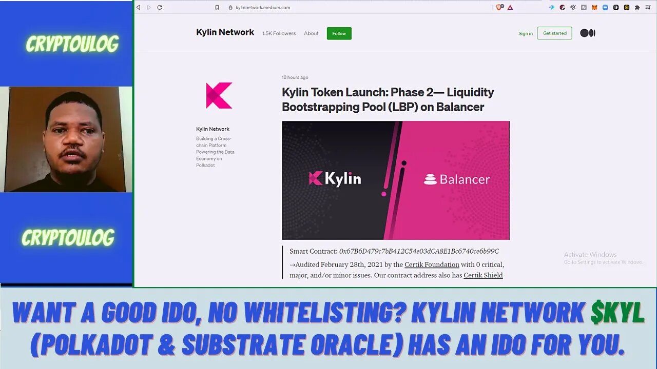 Want A Good IDO, No Whitelisting? Kylin Network $KYL (Polkadot & Substrate Oracle) Has An IDO For U