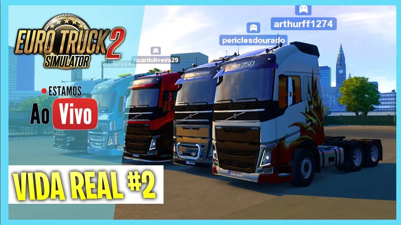 ▶️ETS2 VIDA REAL ONLINE #2 QUAL SERÁ NOSSO PRIMEIRO CAMINHÃO? - MAPA BR BRASIL - ETS2