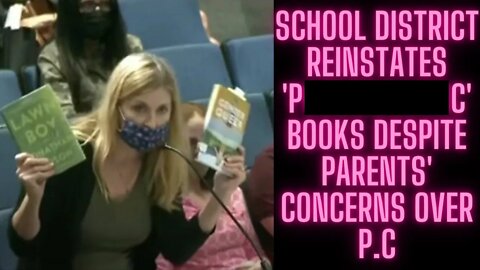 |NEWS| School Board Allows Questionable Books Back In School Library