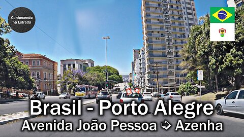 🚗 🌞 Dirigindo por Porto Alegre, avenidas João Pessoa ➡️ Azenha.