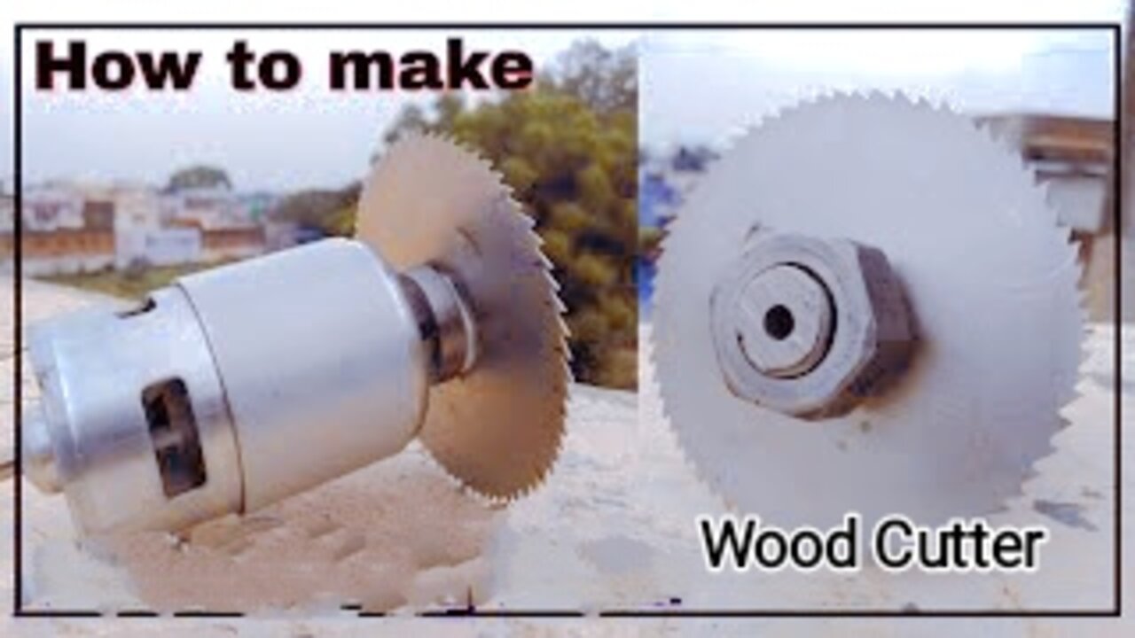 Making Simple Wood Cutter With DC Motors