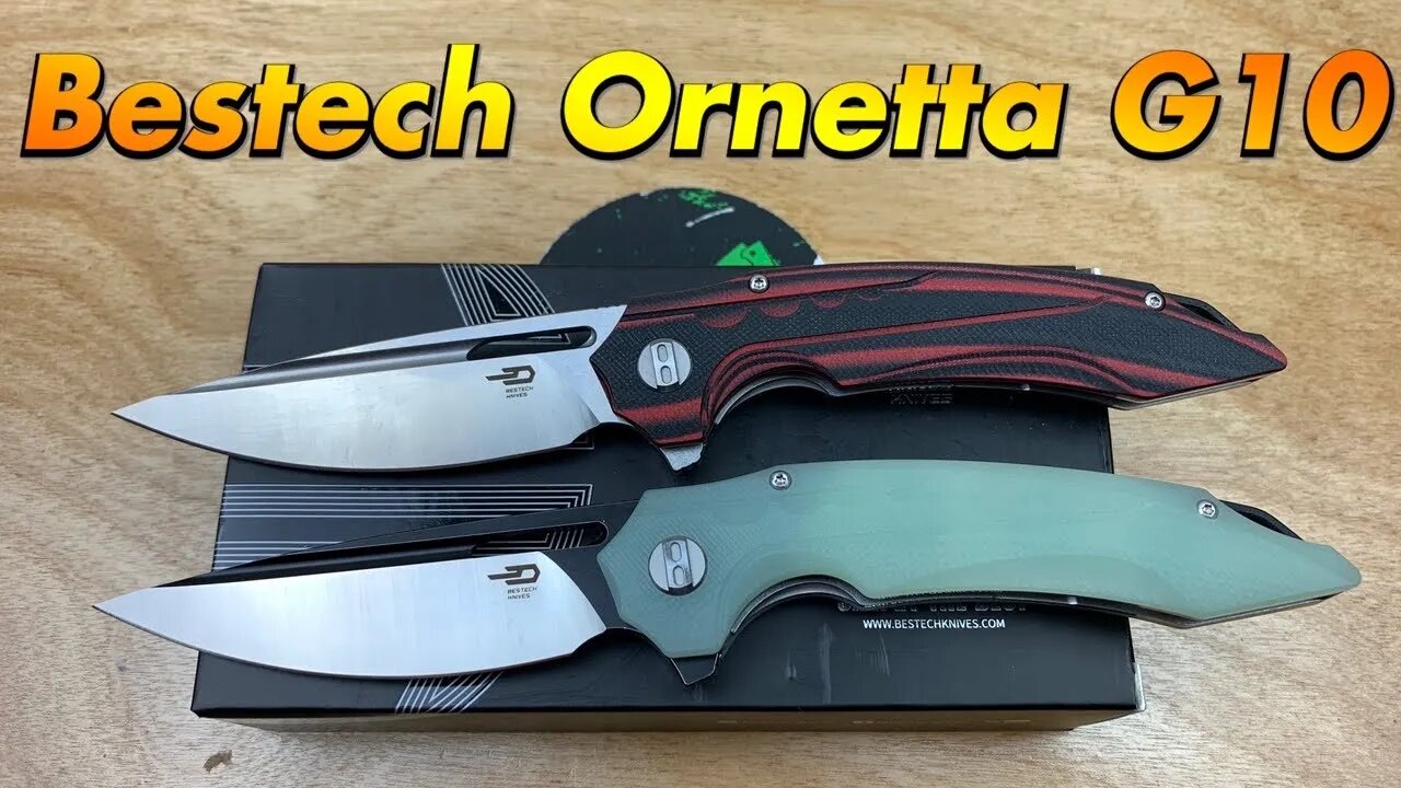 Bestech Ornetta ! 2 different G10 linerlocks ! 2 very different prices !!