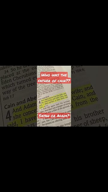 Short: Who was the father of Cain? - Genesis 4:1