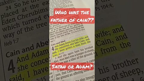 Short: Who was the father of Cain? - Genesis 4:1