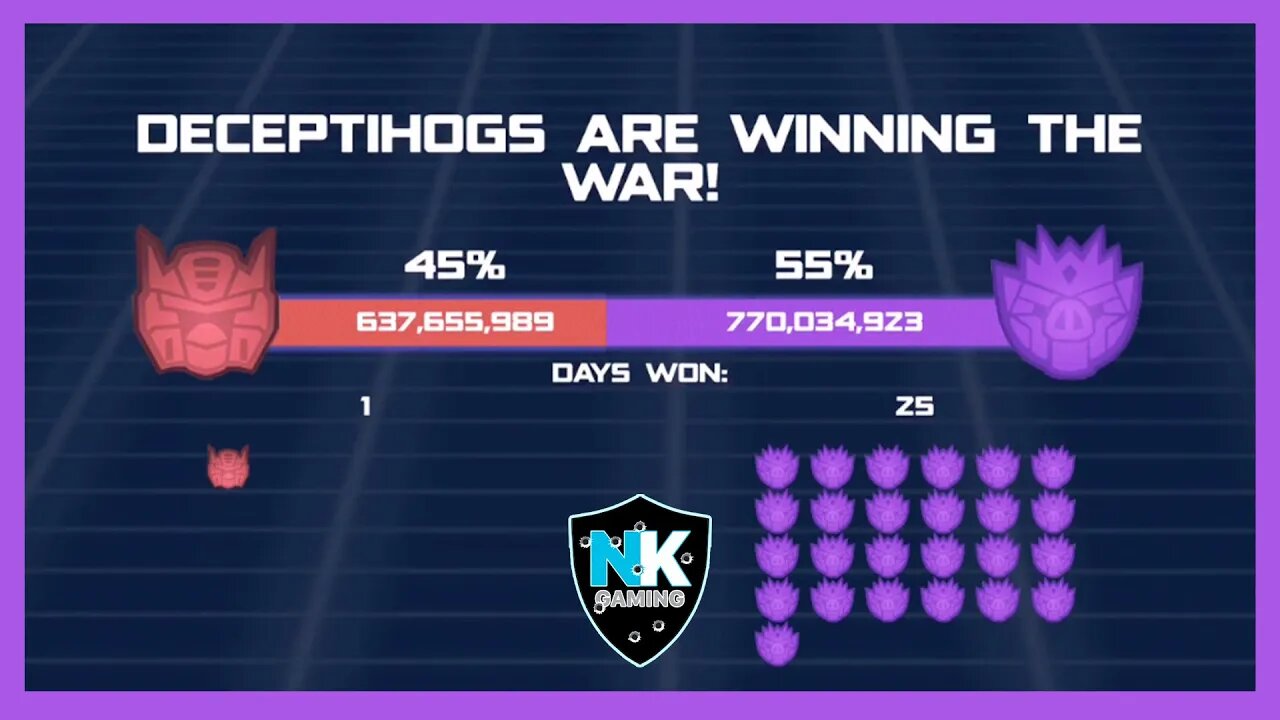 Angry Birds Transformers 2.0 - War Pass S3 - Day 26 Results