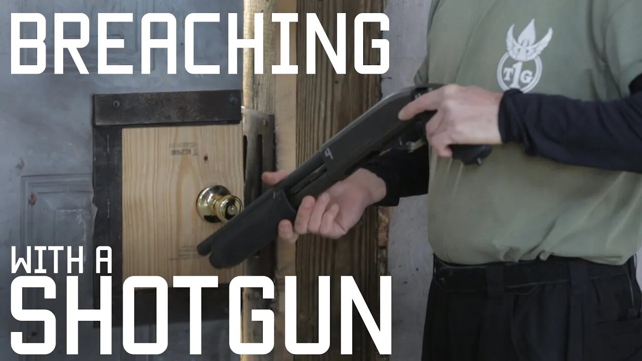 How to Breach a door with a shotgun | CQB shotgunning a door