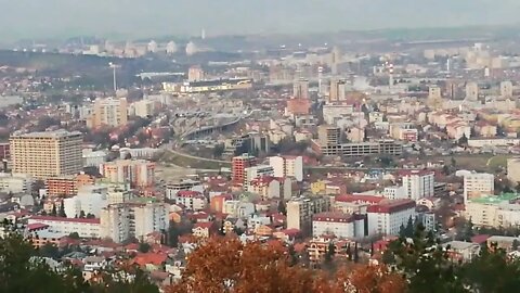 Skopje sunset Vodno Panorama Macedonia 2022