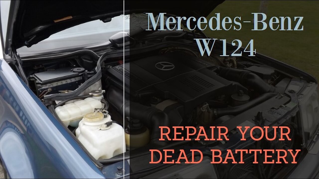 Mercedes Benz W124 - How to repair your dead flat battery Renovate battery Class E