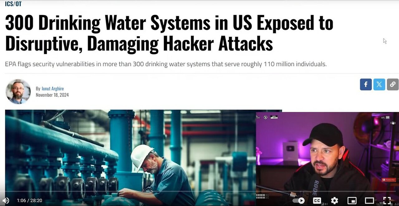 WW3 Update: DON’T IGNORE U.S. Drinking Water Cyber Attack... 'IMPACT MILLIONS' Potentially per EPA