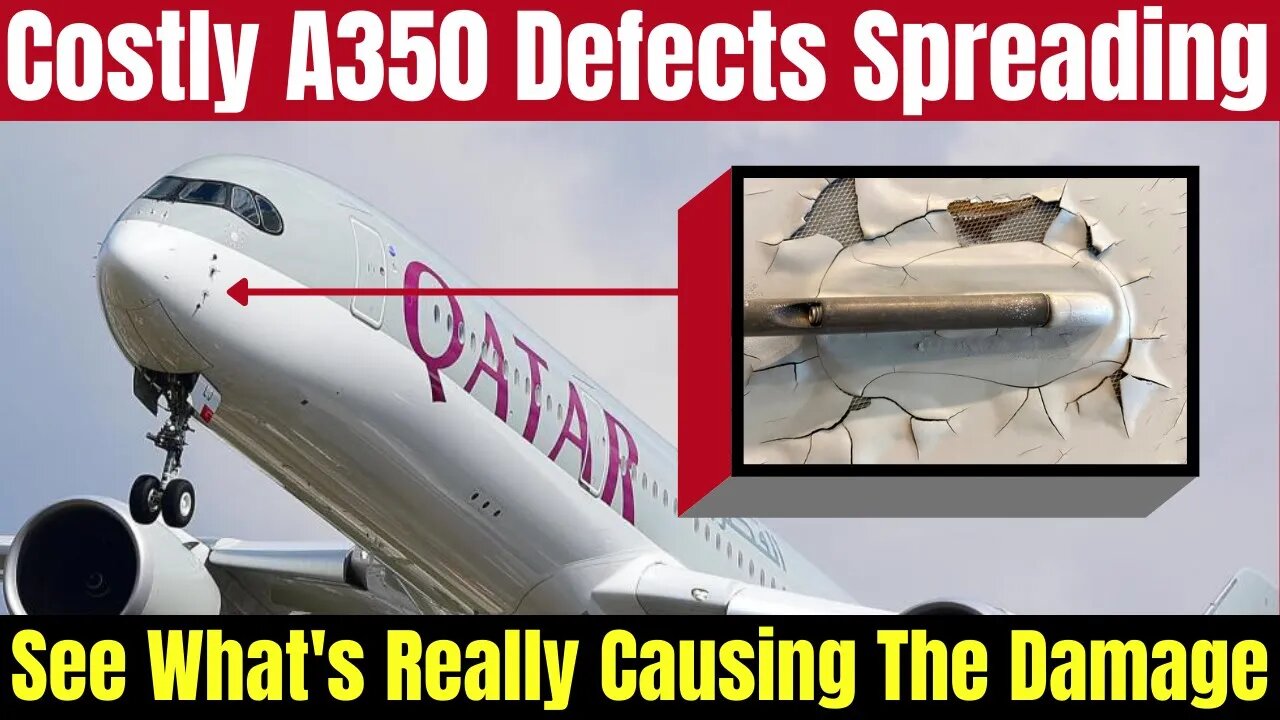 Six More Airlines Report A350 Fuselage Defects That Expose Composite Lightning Strike Protection