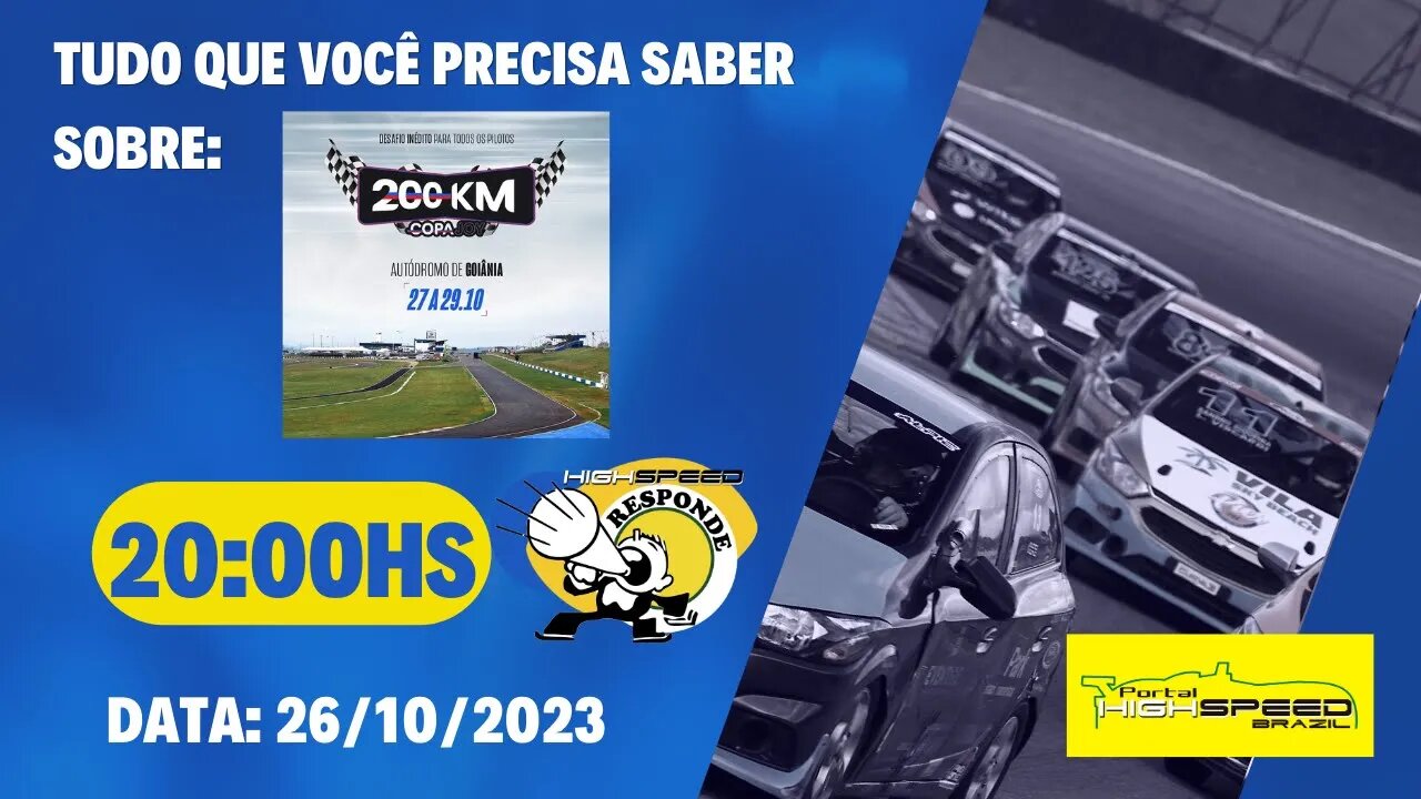 📣 AO VIVO | ENDURANCE COPA JOY EM GOIÂNIA? | HIGH SPEED RESPONDE