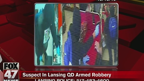 Suspect in Lansing QD armed robbery