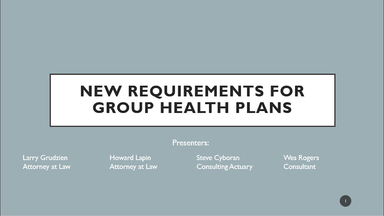 Big Changes Coming from the Consolidated Appropriations Act and Transparency in Coverage Rules!