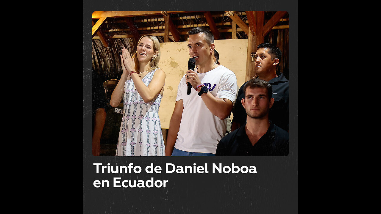 Daniel Noboa gana las presidenciales en Ecuador