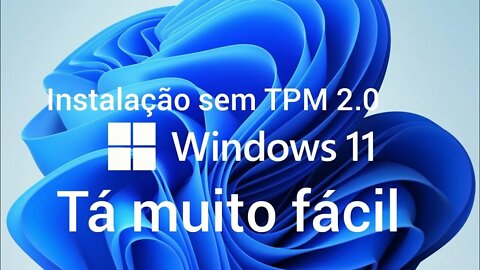 WINDOWS 11 SEM TPM 2.0 NO PEN DRIVE DE INSTALAÇÃO