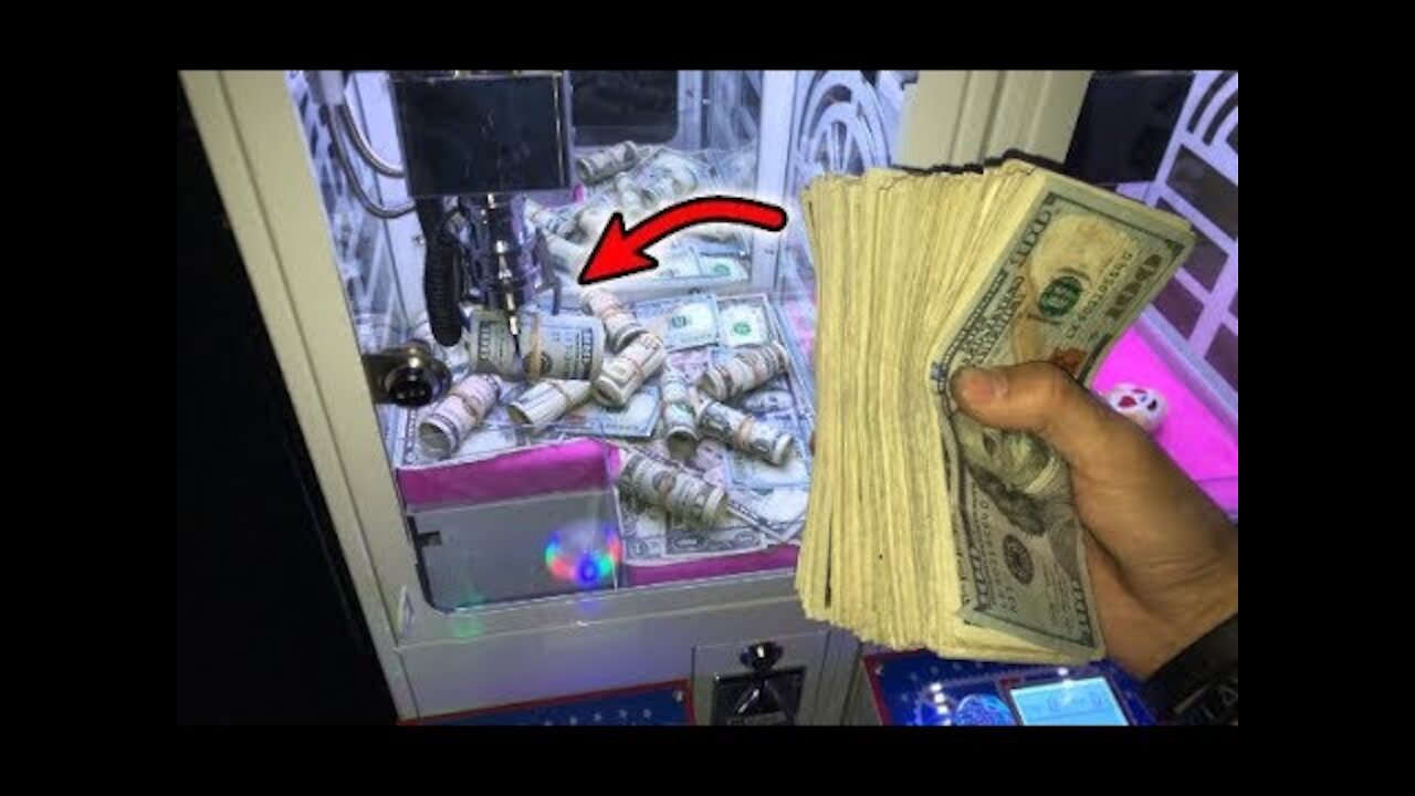 WON CA$H MONEY FROM MINI CLAW MACHINE!