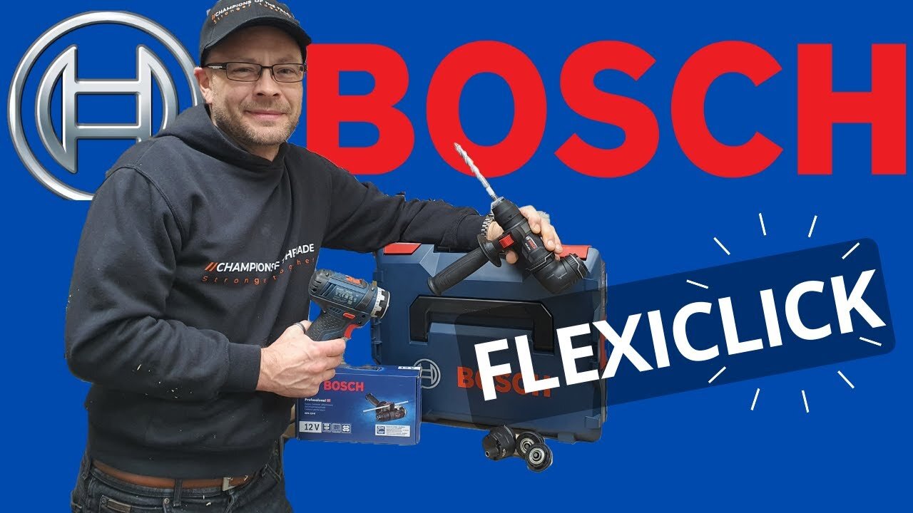 Unboxing the Bosch Cordless Drill Driver FlexiClick 5-in-1 inc Demo & SDS Attachment