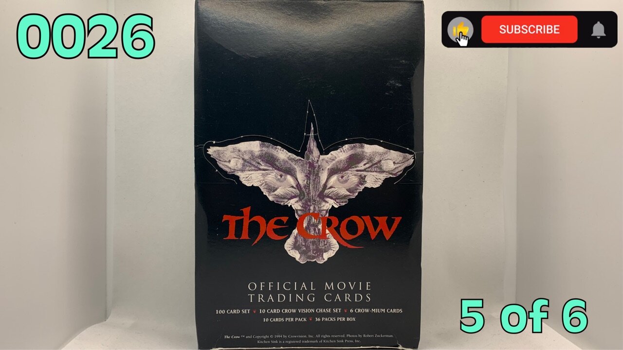 the[CARD]curator[0026] THE CROW (1994) Trading Cards [5 of 6] [#thecrow #thecrowtradingcards]