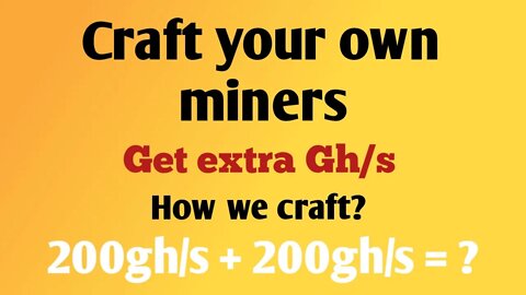 Rollercoin part11 || What is crafting? || how we craft our 200gh/s miner? || get extra power?