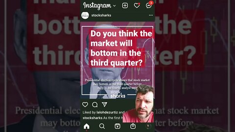 Stock market not at the bottom yet. 📉💵