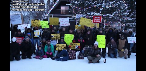 ***01.Jan.2022 PROTEST @ HEALTH MINISTERS HOUSE of Alberta - JASON COPPING