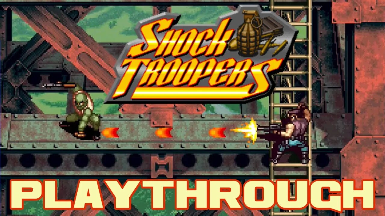 Shock Troopers - Neo•Geo Playthrough 😎Benjamillion