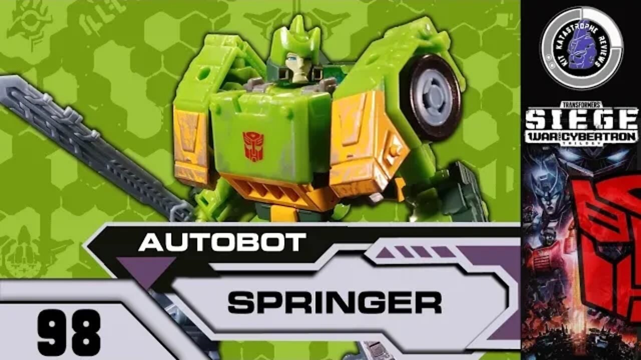 Transformers: Siege AUTOBOT SPRINGER [Voyager, 2019] | Kit Reviews #98