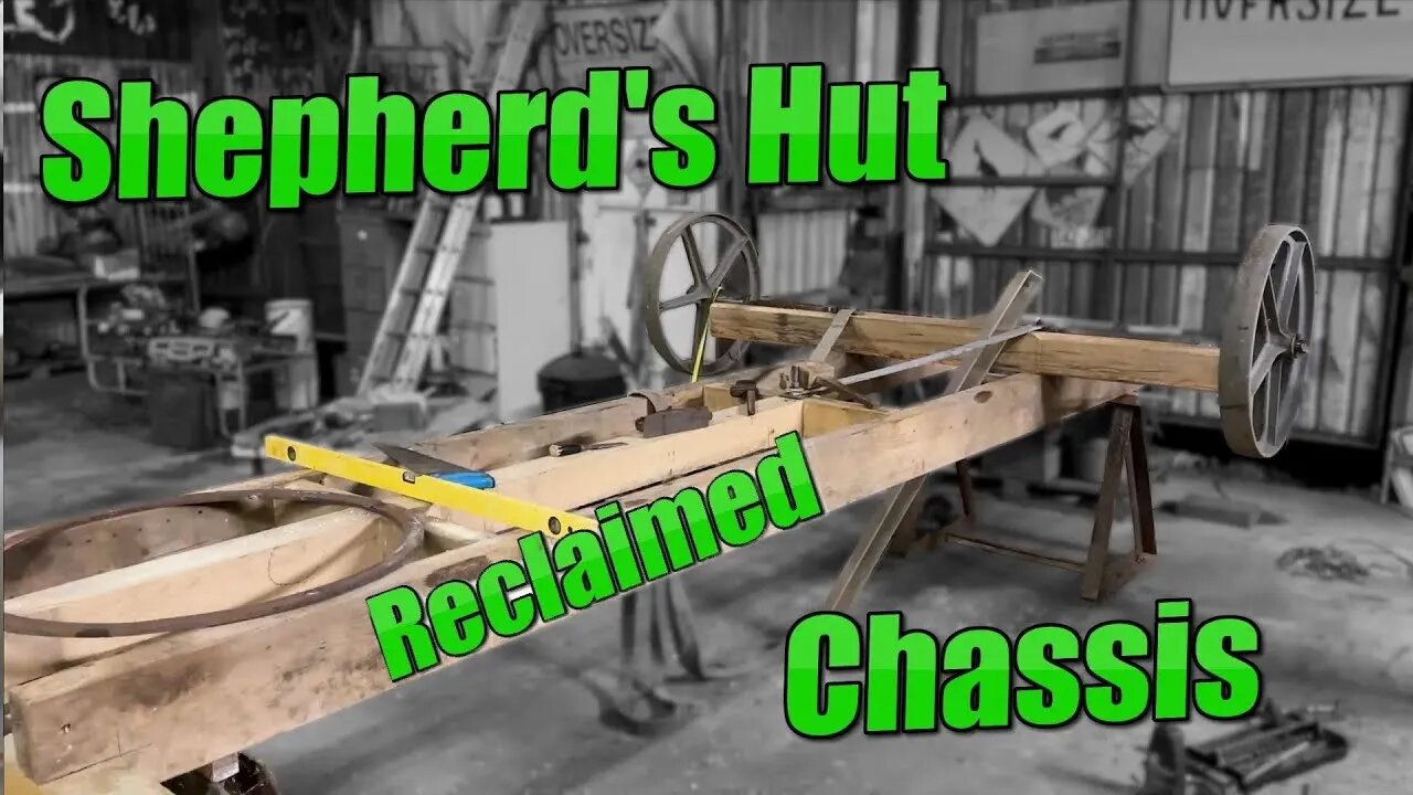 Steering Axle Frame For Shepherds Hut- Reclaimed Materials Chassis Build Tour