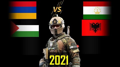 Armenia Palestine VS Tajikistan 🇦🇲 Albania Military Power Comparison 2021 🚩,✈ Army 2021