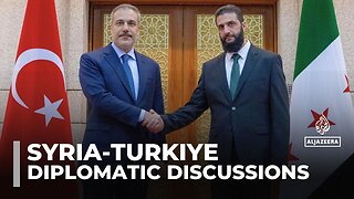 Turkiye FM meets Syria’s new leader, calls for lifting of global sanctions