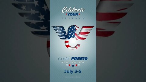 Celebrate Your Freedoms - 10% off your order with code: FREE10 7/3 - 7/5 - July 4th Promo #shorts