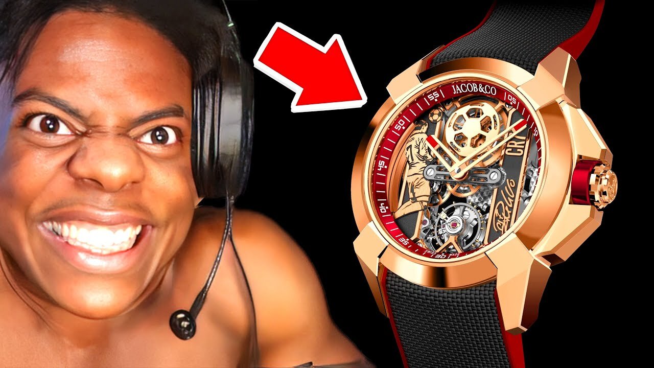 iShowSpeed Shows His $500,000 Ronaldo Watch