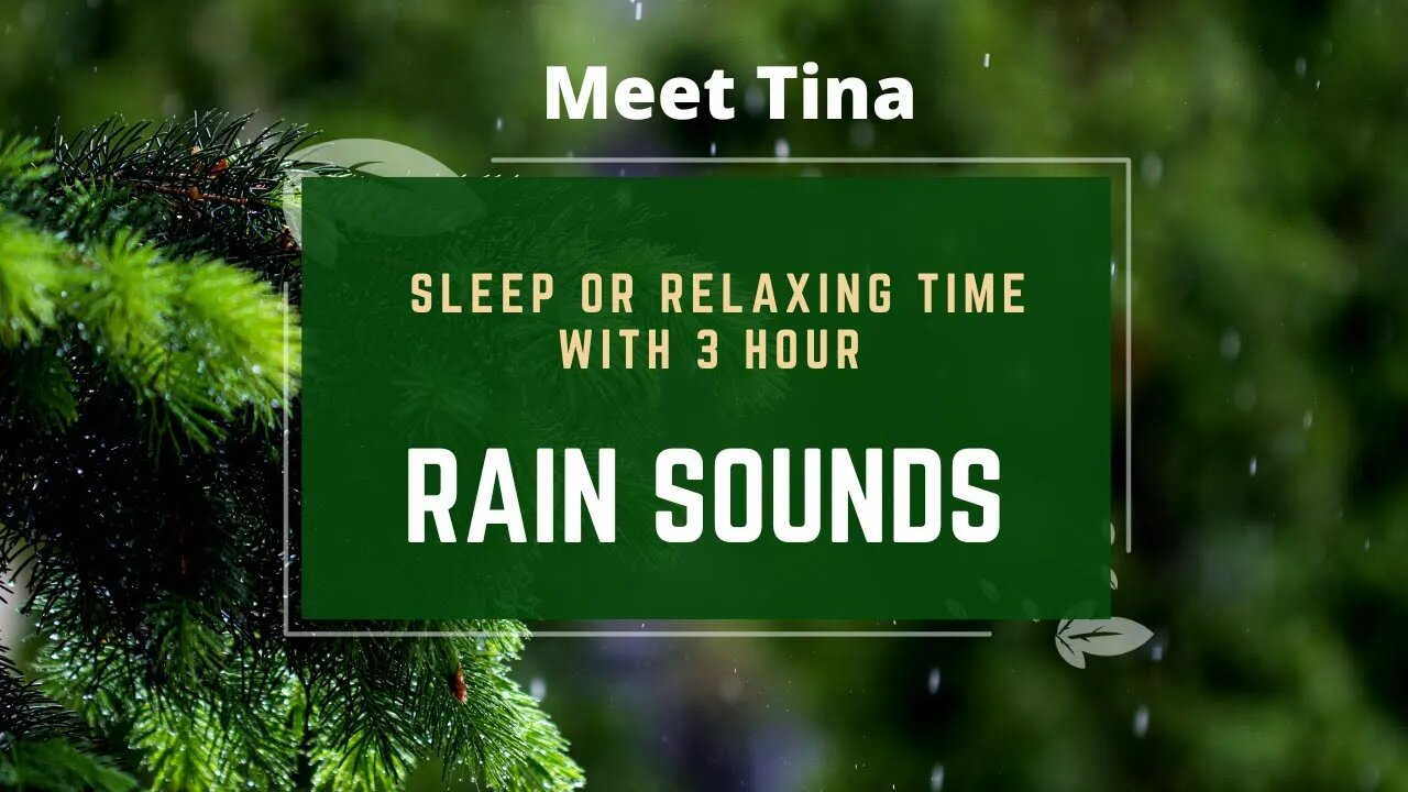 Raining sound for Sleep and Relaxing by Fire place 3 hour