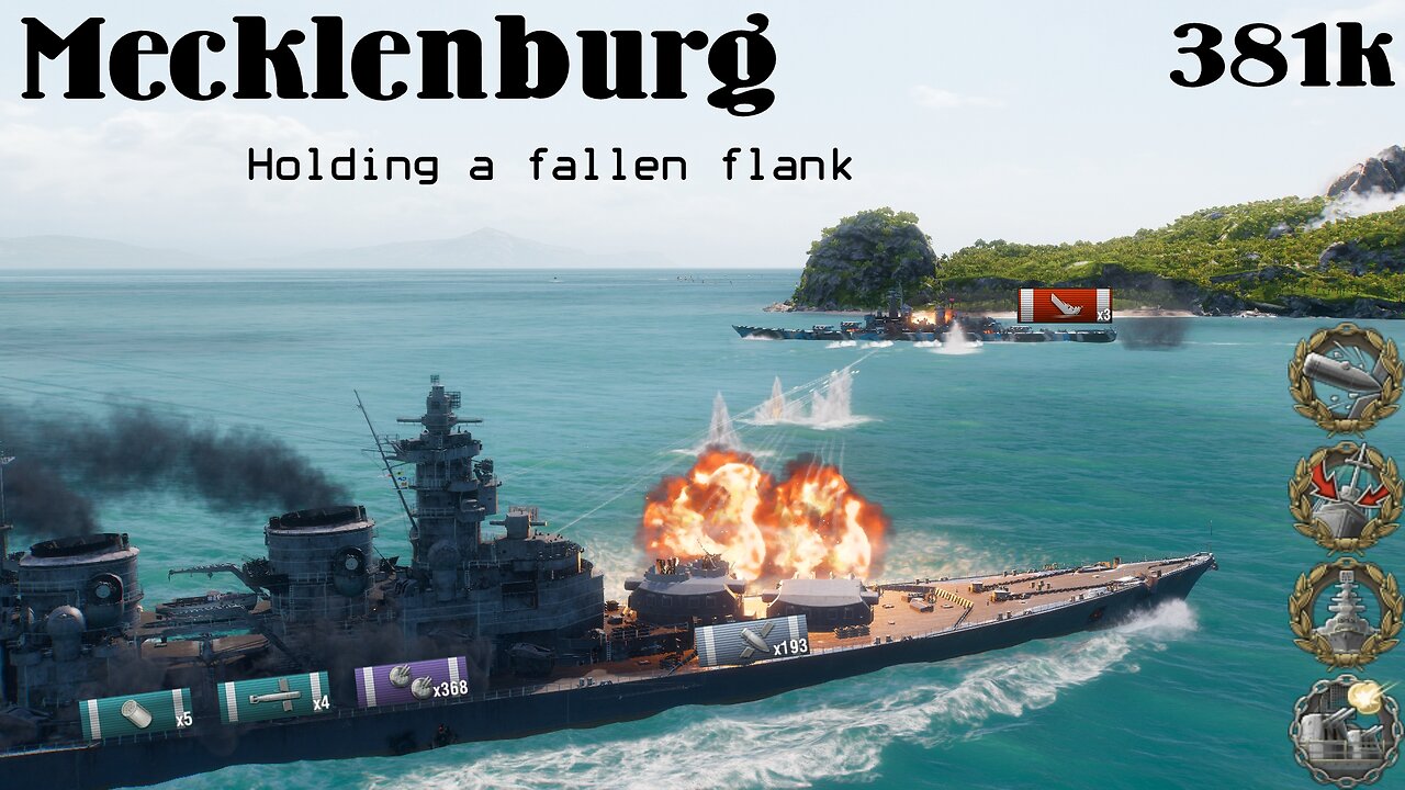 World of Warships | Mecklenburg | 381k Hectic Hold