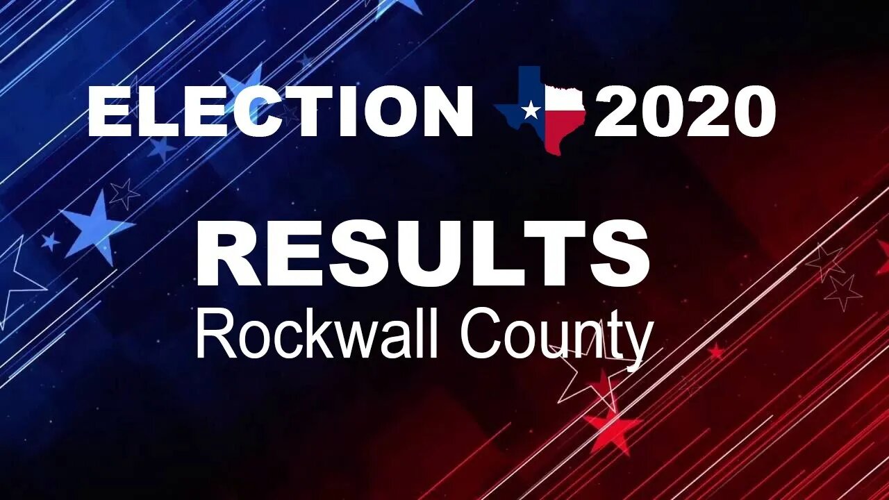 070: Election Results 2020 (Rockwall County)