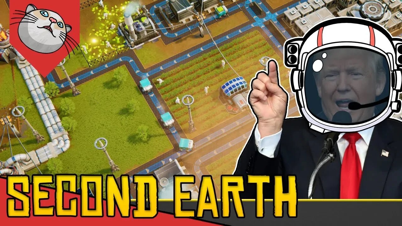 Construindo a MURALHA em MARTE! - Second Earth [Conhecendo o Jogo Gameplay Português PT-BR]