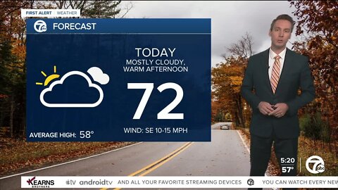 Detroit Weather: Last 70° day for a while; rain arrives tonight