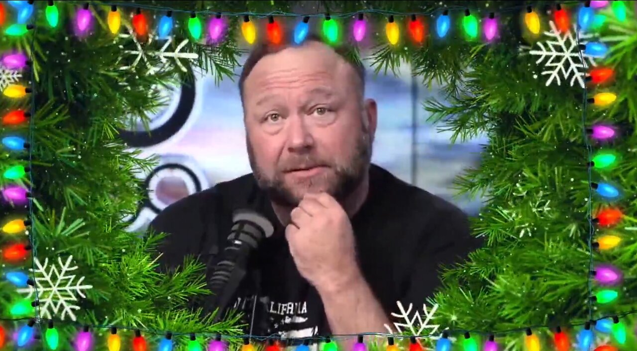 Alex Jones sings Santa Claus is Coming to Town