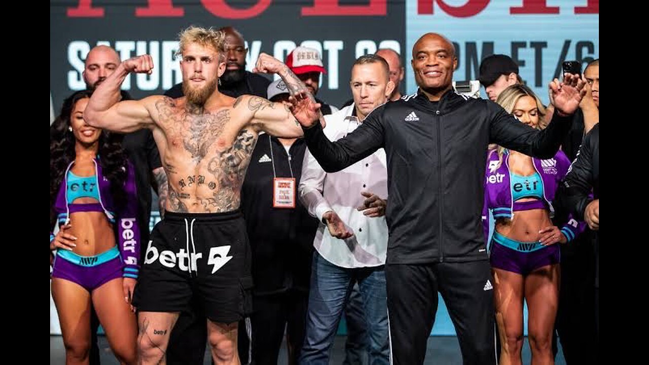 JAKE PAUL RUSHES ANDERSON SILVA IN INTENSE WEIGH-IN