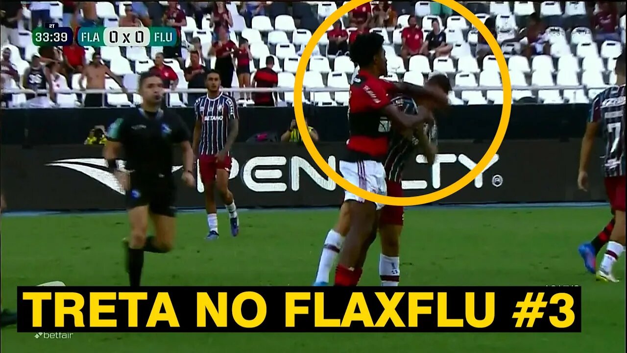 BRIGA | expulsão Vitinho e Calegari / FLAMENGO X FLUMINENSE | filipe melo - flaxflu