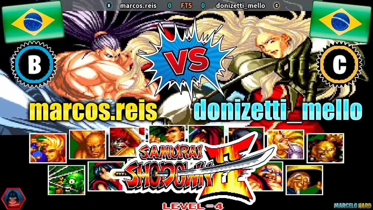 Samurai Shodown II (marcos.reis Vs. donizetti_mello) [Brazil Vs. Brazil]