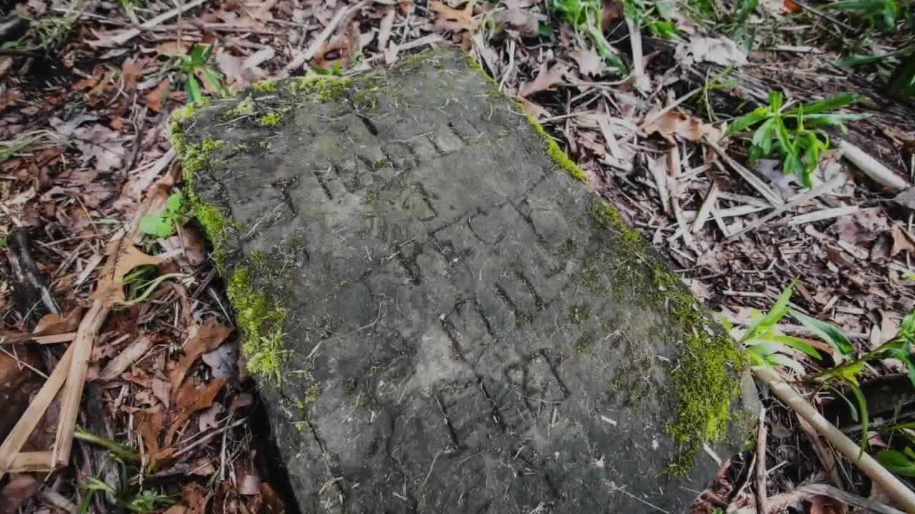 241-year-old headstone found along Cuyahoga River